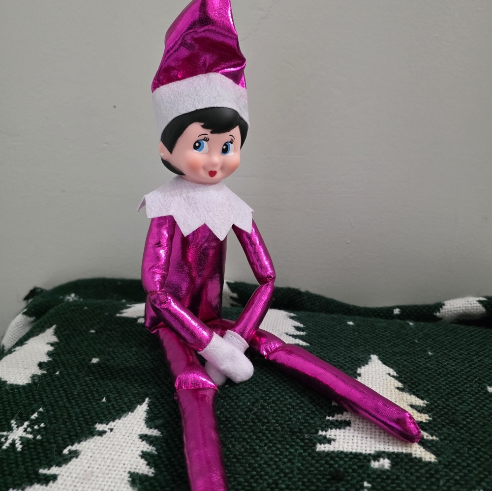 Elf on the Shelf Metallic Pink Girl + Santa's Driver's License! - Picture 3 of 9